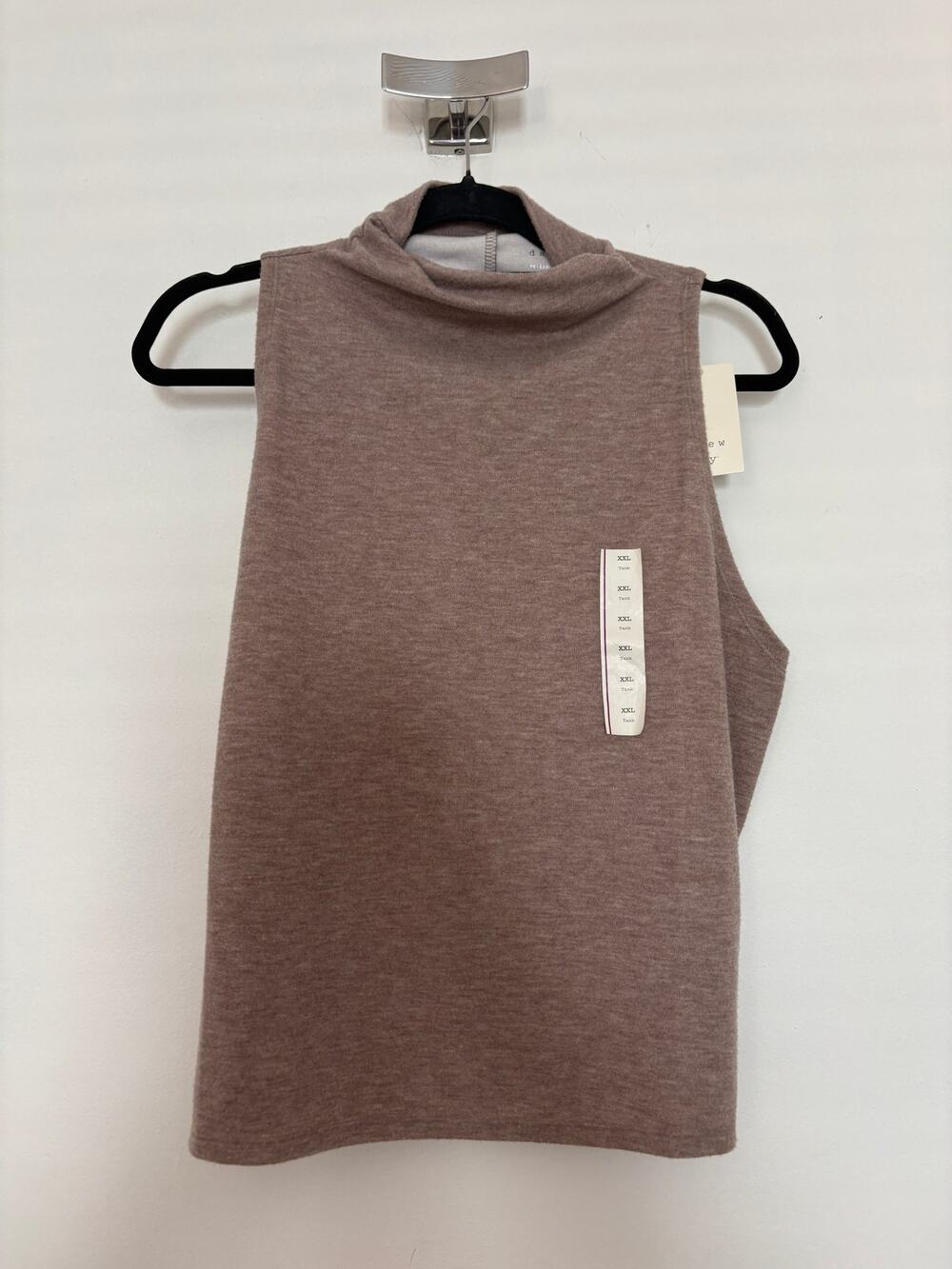 a new day Taupe Sleeveless Turtleneck Tank XXL NWT